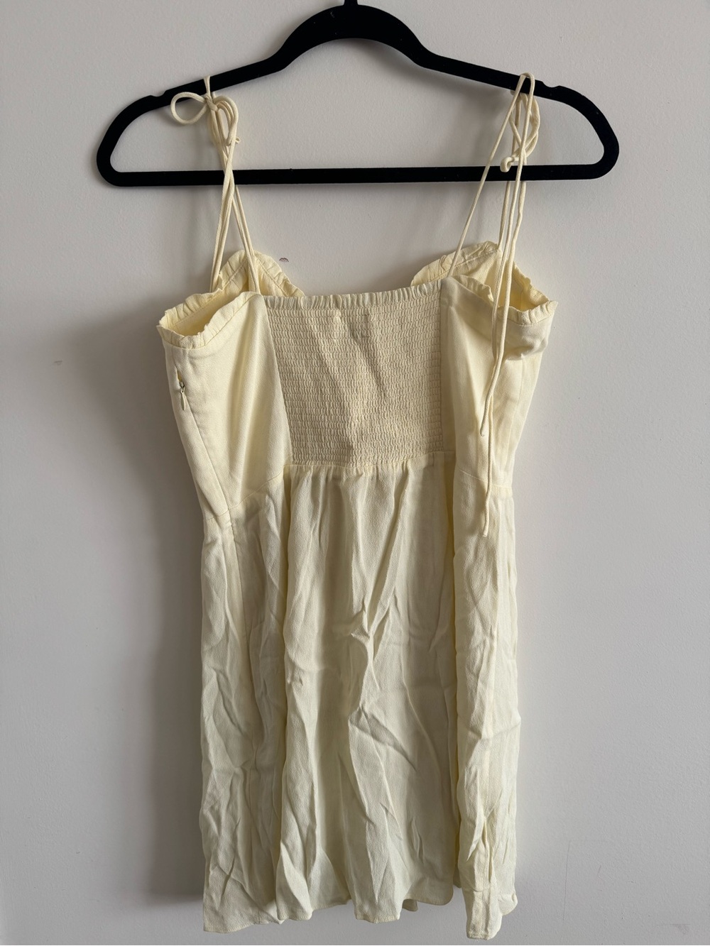 Aritzia Wilfred Whipped Butter Tie-Shoulder Dress - Picture 4 of 5